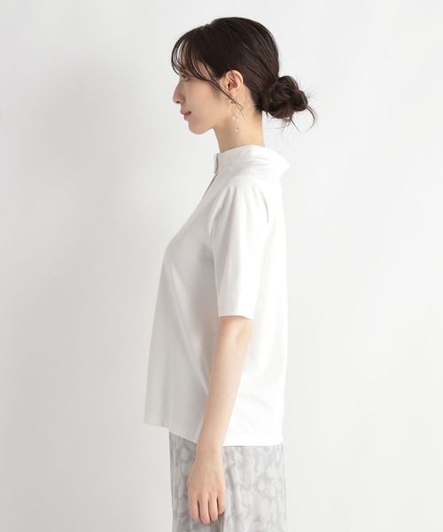 Andemiu（アンデミュウ）の「2WAYスタンドカット110500（Tシャツ/カットソー・レディース・ホワイト/ブラック/ブルー・FREE）」の10枚目の写真