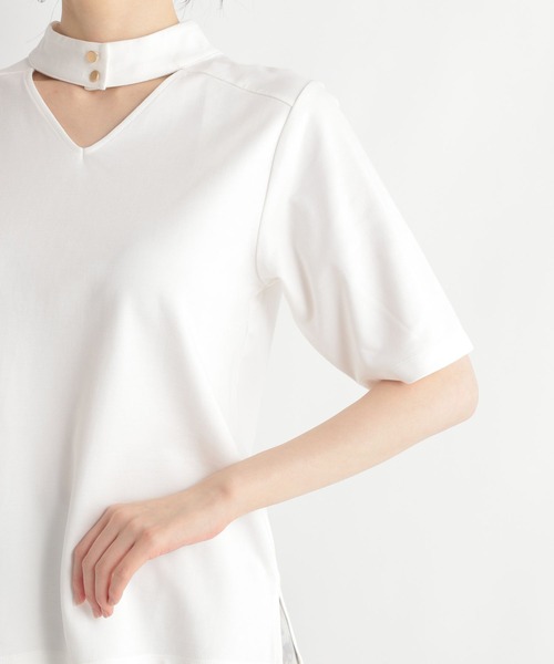 Andemiu（アンデミュウ）の「2WAYスタンドカット110500（Tシャツ/カットソー・レディース・ホワイト/ブラック/ブルー・FREE）」の14枚目の写真