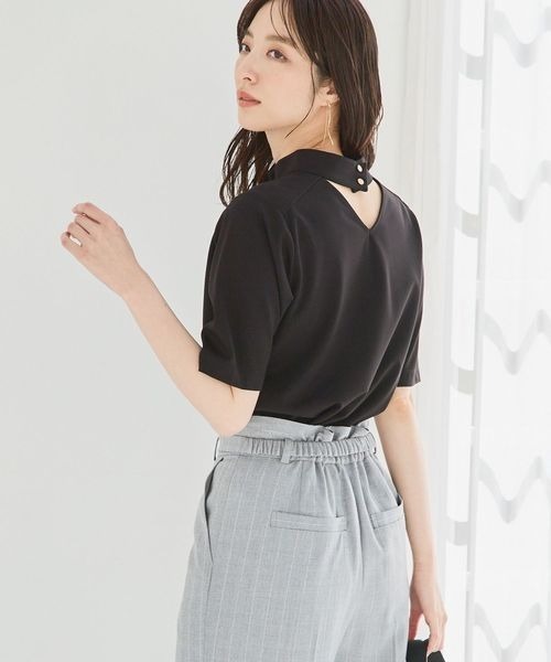 Andemiu（アンデミュウ）の「2WAYスタンドカット110500（Tシャツ/カットソー・レディース・ホワイト/ブラック/ブルー・FREE）」の21枚目の写真