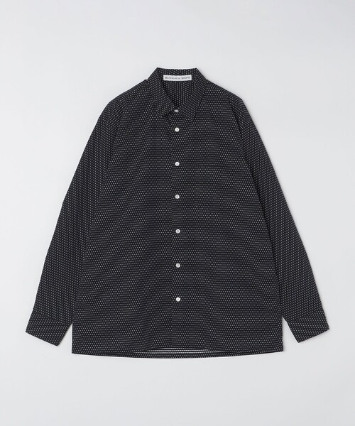 SHIPS（シップス）の「BATEAUX DE SHIPS: レギュラーカラー コットン シャツ 〈単色/ドット〉（シャツ/ブラウス・メンズ・ライトブルー/ネイビー/レッド・1/2/3）」の3枚目の写真