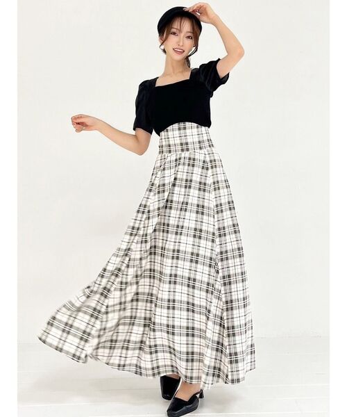 RESEXXY（リゼクシー）の「バックヨークシアースリーブニットトップス（ニット/セーター・レディース・ブルー/ホワイト/ブラック・FREE）」の8枚目の写真