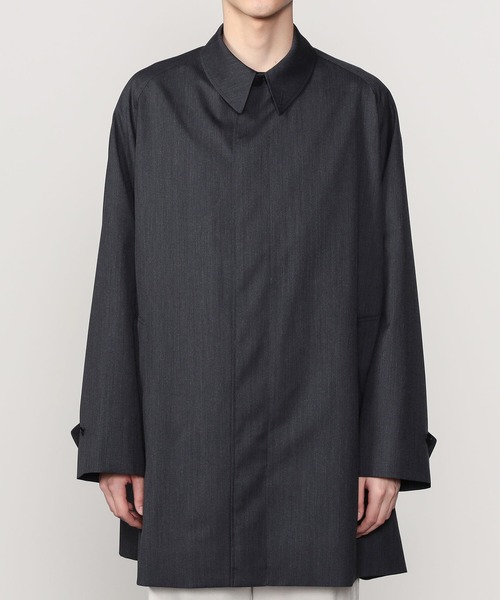 Kaptain Sunshine(キャプテン サンシャイン)の「KAPTAIN SUNSHINE | ショートウォーカーコート MEN(ステンカラーコート・メンズ・チャコール・40/38)」の11枚目の写真