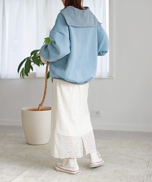 Crisp（クリスプ）の「レースストレートスカート（スカート・レディース・アイボリー・FREE）」の12枚目の写真