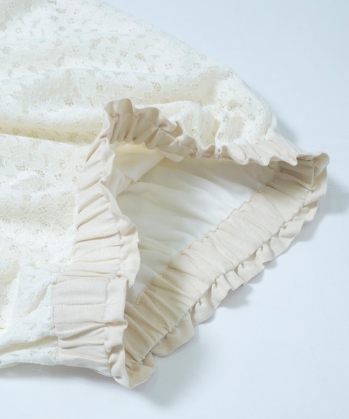 Crisp（クリスプ）の「レースストレートスカート（スカート・レディース・アイボリー・FREE）」の6枚目の写真