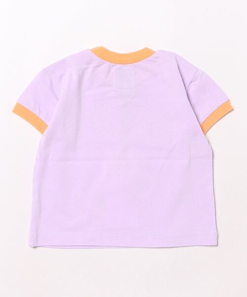 Ocean&Ground（オーシャン&グラウンド）の「Utah State リンガーTシャツ（80～140cm）（Tシャツ/カットソー・キッズ・ミント/キナリ/パープル/ホワイト・120/100/80/95/90/140/130/110）」の11枚目の写真