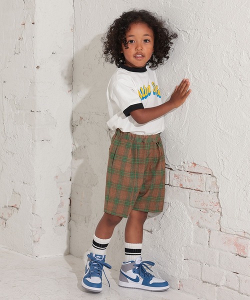 Ocean&Ground（オーシャン&グラウンド）の「Utah State リンガーTシャツ（80～140cm）（Tシャツ/カットソー・キッズ・ミント/キナリ/パープル/ホワイト・120/100/80/95/90/140/130/110）」の9枚目の写真