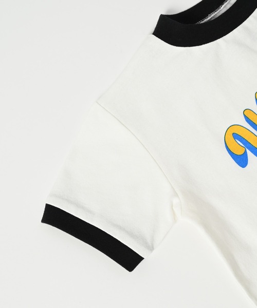 Ocean&Ground（オーシャン&グラウンド）の「Utah State リンガーTシャツ（80～140cm）（Tシャツ/カットソー・キッズ・ミント/キナリ/パープル/ホワイト・120/100/80/95/90/140/130/110）」の16枚目の写真