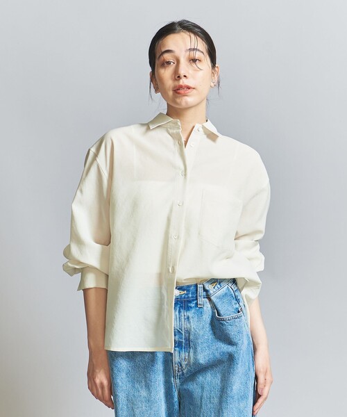 BEAUTY&YOUTH UNITED ARROWS（ビューティーアンドユースユナイテッドアローズ）の「バックタック シャツ（シャツ/ブラウス・レディース・ライトブルー/ライム/ナチュラル・FREE）」の2枚目の写真