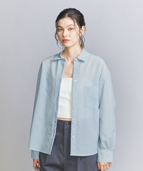 BEAUTY&YOUTH UNITED ARROWS（ビューティーアンドユースユナイテッドアローズ）の「バックタック シャツ（シャツ/ブラウス・レディース・ライトブルー/ライム/ナチュラル・FREE）」の13枚目の写真