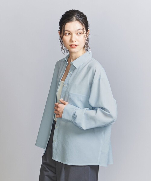 BEAUTY&YOUTH UNITED ARROWS（ビューティーアンドユースユナイテッドアローズ）の「バックタック シャツ（シャツ/ブラウス・レディース・ライトブルー/ライム/ナチュラル・FREE）」の14枚目の写真