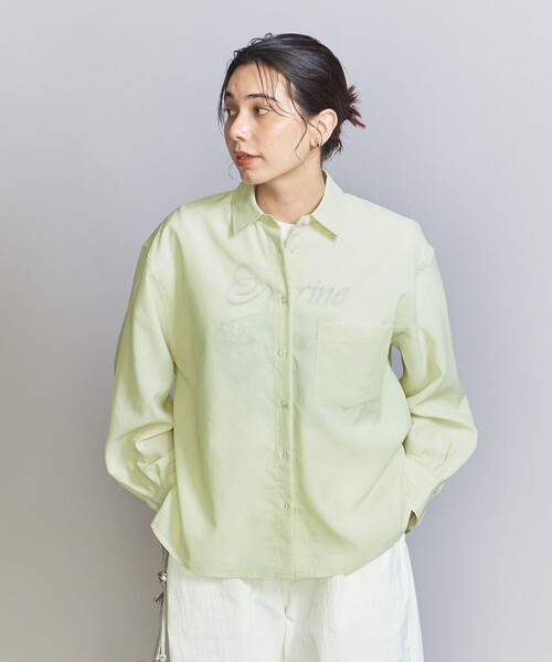 BEAUTY&YOUTH UNITED ARROWS（ビューティーアンドユースユナイテッドアローズ）の「バックタック シャツ（シャツ/ブラウス・レディース・ライトブルー/ライム/ナチュラル・FREE）」の10枚目の写真