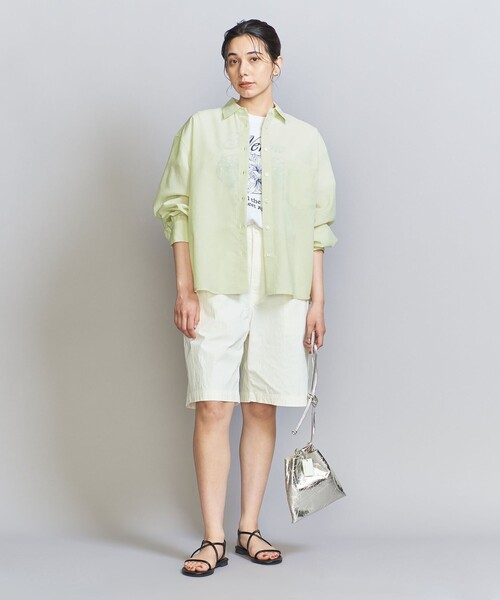 BEAUTY&YOUTH UNITED ARROWS（ビューティーアンドユースユナイテッドアローズ）の「バックタック シャツ（シャツ/ブラウス・レディース・ライトブルー/ライム/ナチュラル・FREE）」の11枚目の写真