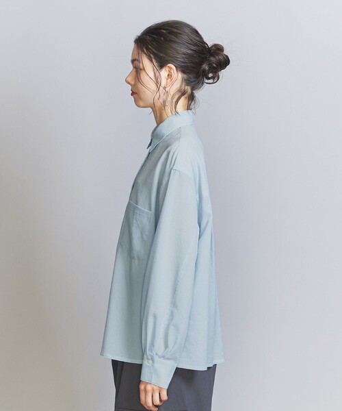 BEAUTY&YOUTH UNITED ARROWS（ビューティーアンドユースユナイテッドアローズ）の「バックタック シャツ（シャツ/ブラウス・レディース・ライトブルー/ライム/ナチュラル・FREE）」の5枚目の写真