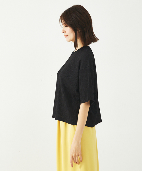 abahouse mavie（アバハウスマヴィ）の「楊柳半袖Tシャツ（Tシャツ/カットソー・レディース・ホワイト/ブラック/セージグリーン・フリー）」の17枚目の写真