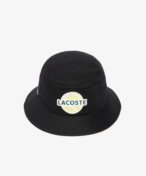 LACOSTE（ラコステ）の「テニスボールプリントバケットハット（ハット・レディース・ブラック・57cm）」の7枚目の写真