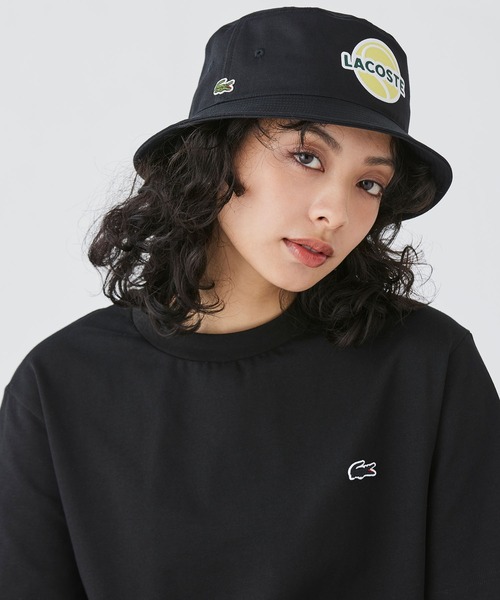 LACOSTE（ラコステ）の「テニスボールプリントバケットハット（ハット・レディース・ブラック・57cm）」の16枚目の写真