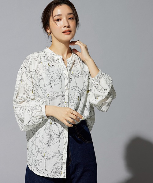 FOUND GOOD(ファウンドグッド)の「サラサラスキッパーブラウス(シャツ/ブラウス・レディース・イエロー系/グレー系1/ブラック/グレー系/ホワイト系5・LARGE/MEDIUM/SMALL)」の5枚目の写真