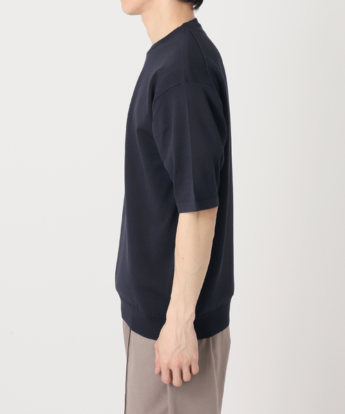 417 EDIFICE(フォーワンセブンエディフィス)の「アンチピリング シルキーニットTEE(ニット/セーター・メンズ・ベージュ/ネイビー/オレンジ/グレー/ブルー・SMALL/MEDIUM/LARGE)」の20枚目の写真