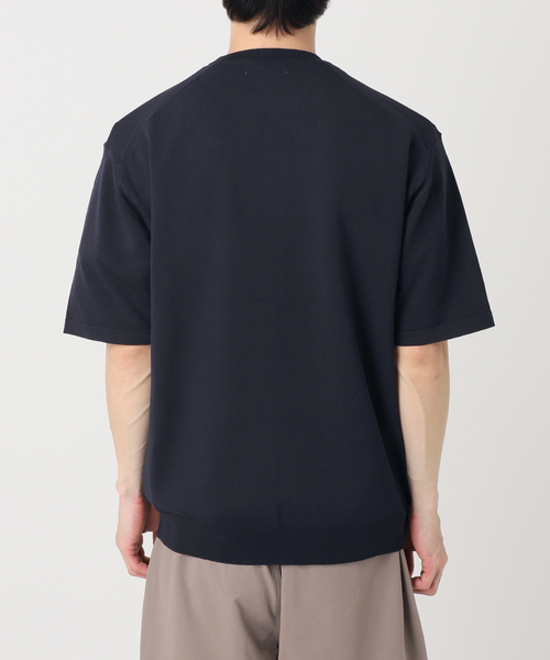 417 EDIFICE(フォーワンセブンエディフィス)の「アンチピリング シルキーニットTEE(ニット/セーター・メンズ・ベージュ/ネイビー/オレンジ/グレー/ブルー・SMALL/MEDIUM/LARGE)」の21枚目の写真
