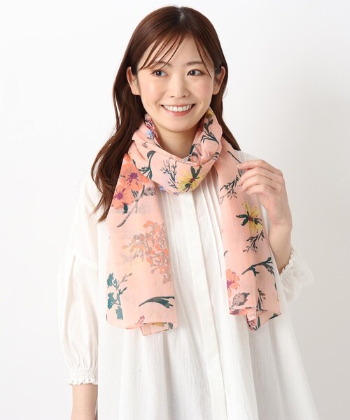 one'sterrace(ワンズテラス)の「◆軽くてやわらかいコットンストール(ストール/ショール・レディース・ピンク系9/アイボリー系8・99)」の8枚目の写真