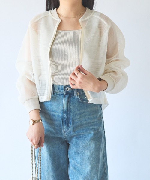 メッシュブルゾン