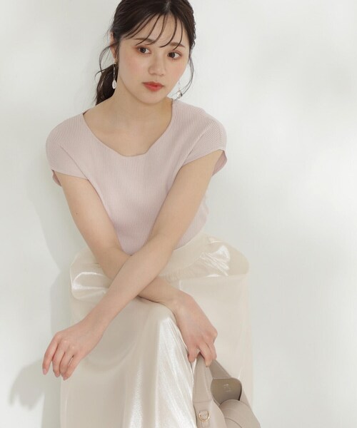 PROPORTION BODY DRESSING(プロポーションボディドレッシング)の「ボートネックリブニット / 1214170505(ニット/セーター・レディース・ベージュ/レッド/ブルー/ブラック・FREE)」の20枚目の写真