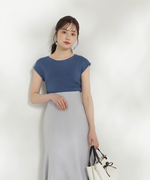 PROPORTION BODY DRESSING(プロポーションボディドレッシング)の「ボートネックリブニット / 1214170505(ニット/セーター・レディース・ベージュ/レッド/ブルー/ブラック・FREE)」の9枚目の写真