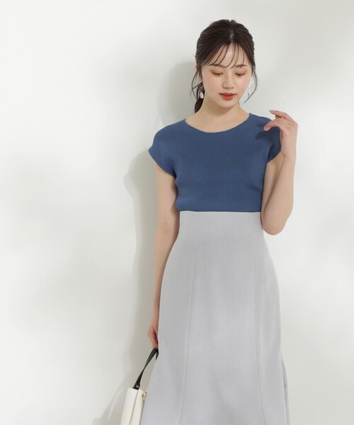 PROPORTION BODY DRESSING(プロポーションボディドレッシング)の「ボートネックリブニット / 1214170505(ニット/セーター・レディース・ベージュ/レッド/ブルー/ブラック・FREE)」の6枚目の写真