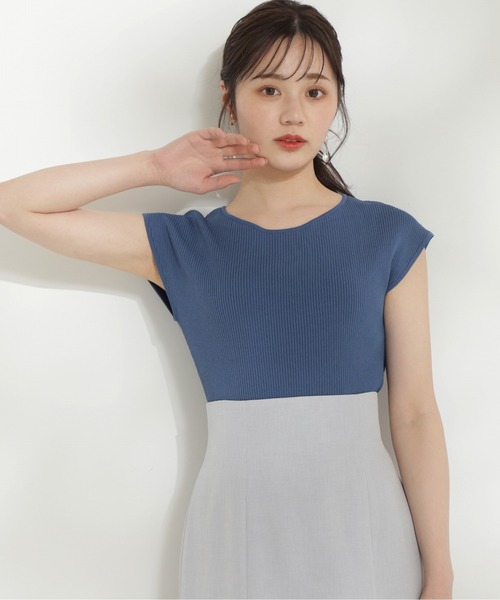 PROPORTION BODY DRESSING(プロポーションボディドレッシング)の「ボートネックリブニット / 1214170505(ニット/セーター・レディース・ベージュ/レッド/ブルー/ブラック・FREE)」の3枚目の写真