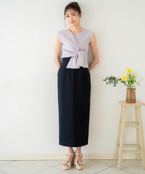 NOELA（ノエラ）の「コクーンタイトスカート（スカート・レディース・ベージュ/ネイビー/レッド・S/M）」の7枚目の写真