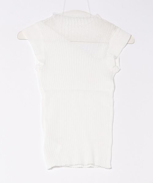 H.TOKYO（エイチトウキョウ）の「シアー ハイネックリブニット トップス（ニット/セーター・レディース・ホワイト/ブラック/ベージュ・FREE）」の9枚目の写真