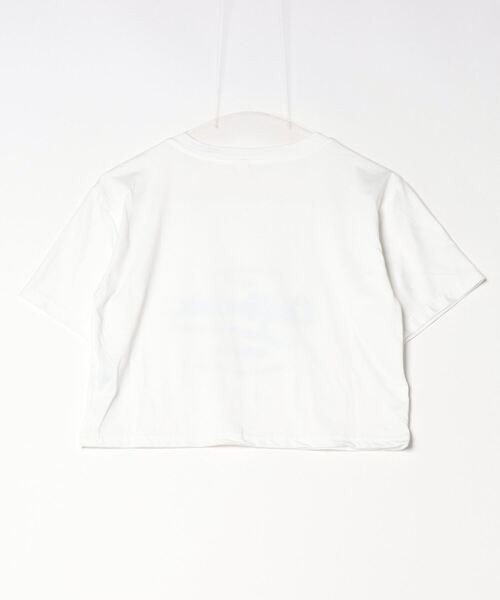gossip！ロサンゼルス（ゴシップロサンゼルス）の「YUGA　レタープリント　ショートトップ（Tシャツ/カットソー・レディース・ブラック/ホワイト・FREE）」の6枚目の写真