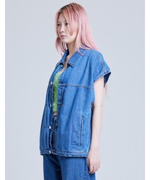 KURO（クロ）の「【8】【it】【Little Sunny Bite 】KURO x little sunny bite denim vest（ベスト）」
