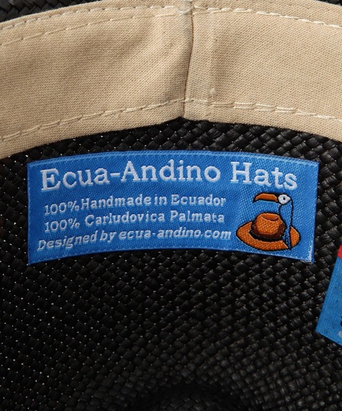 Ecua-Andino(エクアアンディーノ)の「【Ecua-Andino】パナマハット HAT(ハット・レディース・ブラック/ナチュラル・FREE)」の15枚目の写真