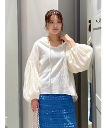 2WAY リネンカフタンブラウス