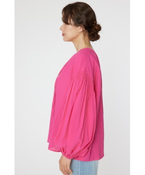 RODEO CROWNS WIDE BOWL（ロデオクラウンズワイドボウル）の「2WAY リネンカフタンブラウス（シャツ/ブラウス・レディース・アイボリー/ピンク/ライトカーキ・FREE）」の12枚目の写真