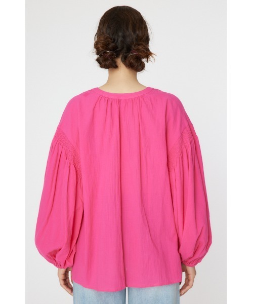 RODEO CROWNS WIDE BOWL（ロデオクラウンズワイドボウル）の「2WAY リネンカフタンブラウス（シャツ/ブラウス・レディース・アイボリー/ピンク/ライトカーキ・FREE）」の13枚目の写真