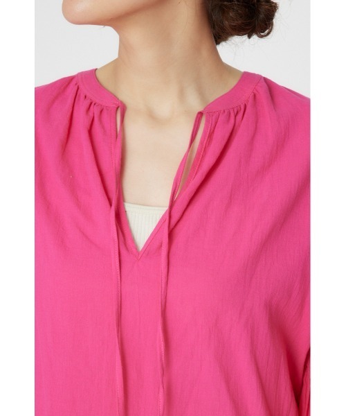 RODEO CROWNS WIDE BOWL（ロデオクラウンズワイドボウル）の「2WAY リネンカフタンブラウス（シャツ/ブラウス・レディース・アイボリー/ピンク/ライトカーキ・FREE）」の14枚目の写真