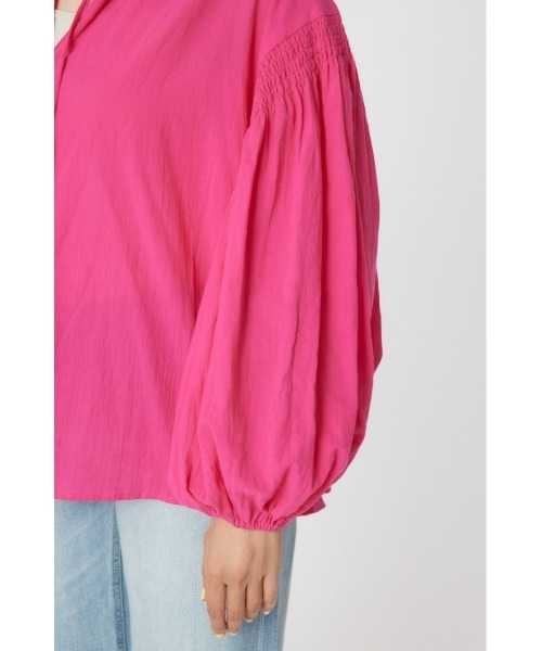 RODEO CROWNS WIDE BOWL（ロデオクラウンズワイドボウル）の「2WAY リネンカフタンブラウス（シャツ/ブラウス・レディース・アイボリー/ピンク/ライトカーキ・FREE）」の16枚目の写真