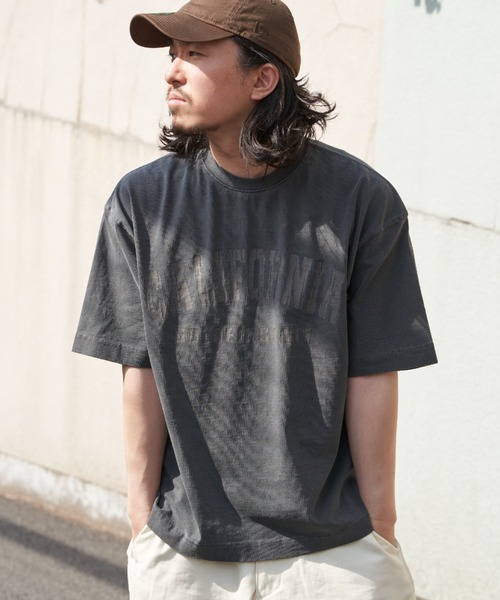 CALIFORNIAプリント ピグメント加工 リラックスフィットTシャツ（Tシャツ/カットソー）｜NO NEED（ノーニード）