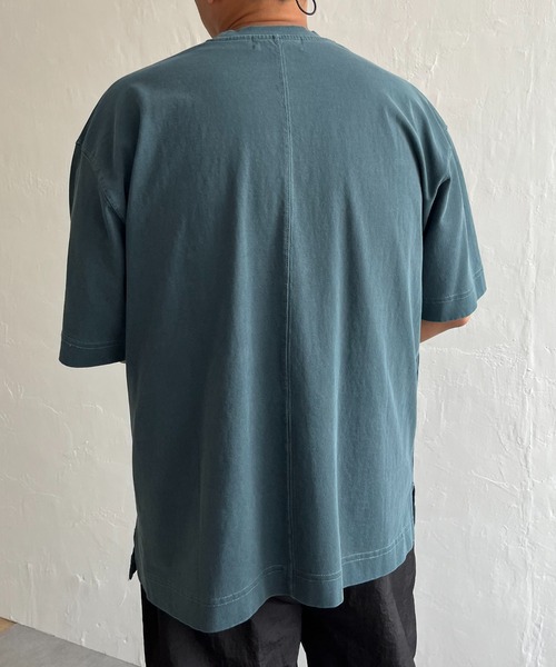 NO NEED(ノーニード)の「CALIFORNIAプリント ピグメント加工 リラックスフィットTシャツ(Tシャツ/カットソー・メンズ・ブラック/ブルー・M/L)」の19枚目の写真
