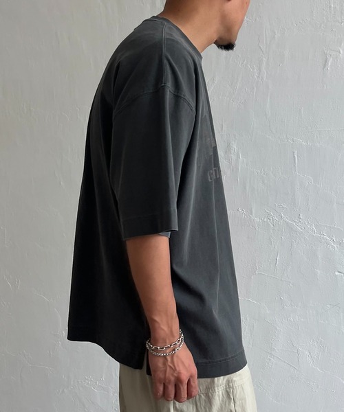 NO NEED(ノーニード)の「CALIFORNIAプリント ピグメント加工 リラックスフィットTシャツ(Tシャツ/カットソー・メンズ・ブラック/ブルー・M/L)」の9枚目の写真