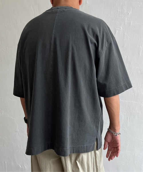 NO NEED(ノーニード)の「CALIFORNIAプリント ピグメント加工 リラックスフィットTシャツ(Tシャツ/カットソー・メンズ・ブラック/ブルー・M/L)」の10枚目の写真