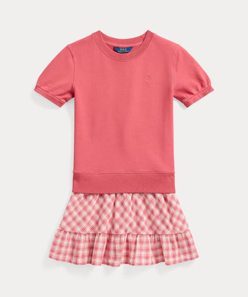 【セール】チェック フレンチ テリー スウェットシャツ ドレス（ドレス）｜POLO RALPH LAUREN CHILDRENSWEAR（ポロ ラルフ ローレン チルドレンズウェア）