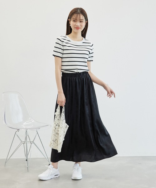 ROPE' PICNIC(ロペピクニック)の「メタリックスカート(スカート・レディース・シルバー/ゴールド/ブラック・38)」の4枚目の写真