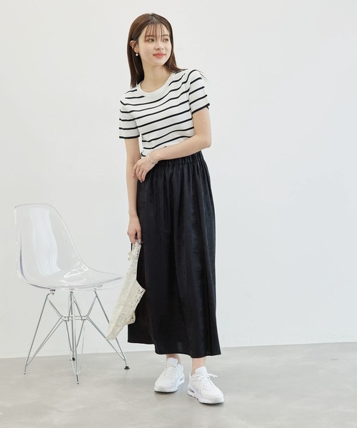 ROPE' PICNIC(ロペピクニック)の「メタリックスカート(スカート・レディース・シルバー/ゴールド/ブラック・38)」の5枚目の写真