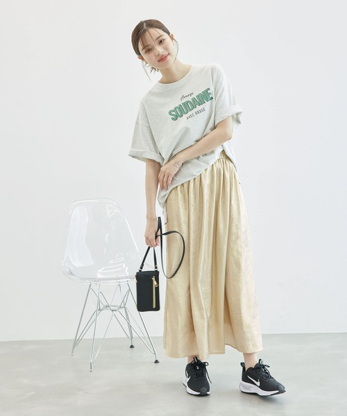 ROPE' PICNIC(ロペピクニック)の「メタリックスカート(スカート・レディース・シルバー/ゴールド/ブラック・38)」の14枚目の写真