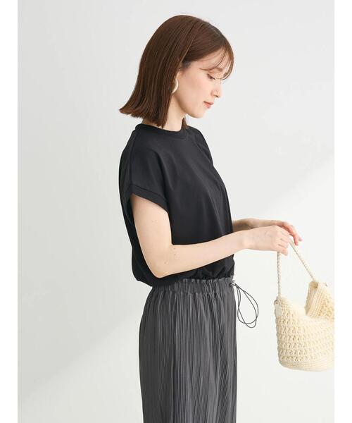 Green　Parks（グリーンパークス）の「プリーツドッキングフレンチワンピース（ワンピース・レディース・カーキ/グレイッシュベージュ/ダークグレー・FREE）」の10枚目の写真