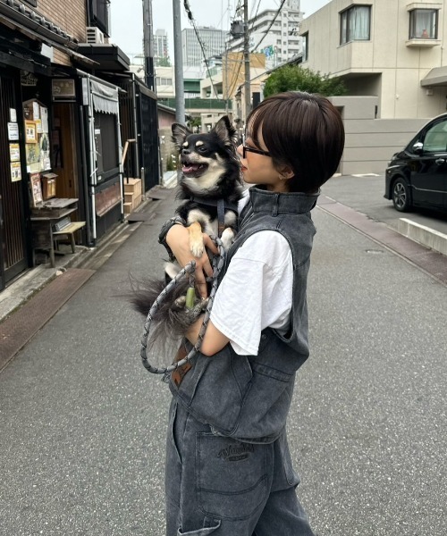 WudgeBoy（ワッジボーイ）の「chemical wash vest（ニット/セーター・レディース・カーキ/ブラウン/ブラック・MEDIUM/LARGE）」の7枚目の写真