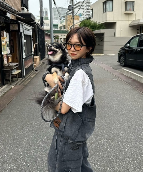 WudgeBoy（ワッジボーイ）の「chemical wash vest（ニット/セーター・レディース・カーキ/ブラウン/ブラック・MEDIUM/LARGE）」の6枚目の写真